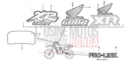 MARQUE/RAYURE XR600RM de 1991